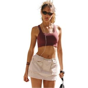 Free People Sports Bra Women’s Size Small Oxblood Burgundy FP‎ Movement Yoga